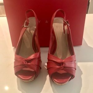 Aldo platform open toe heels